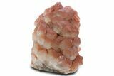 Free-Standing Hematite Included Calcite Crystal Cluster - China #360498-2